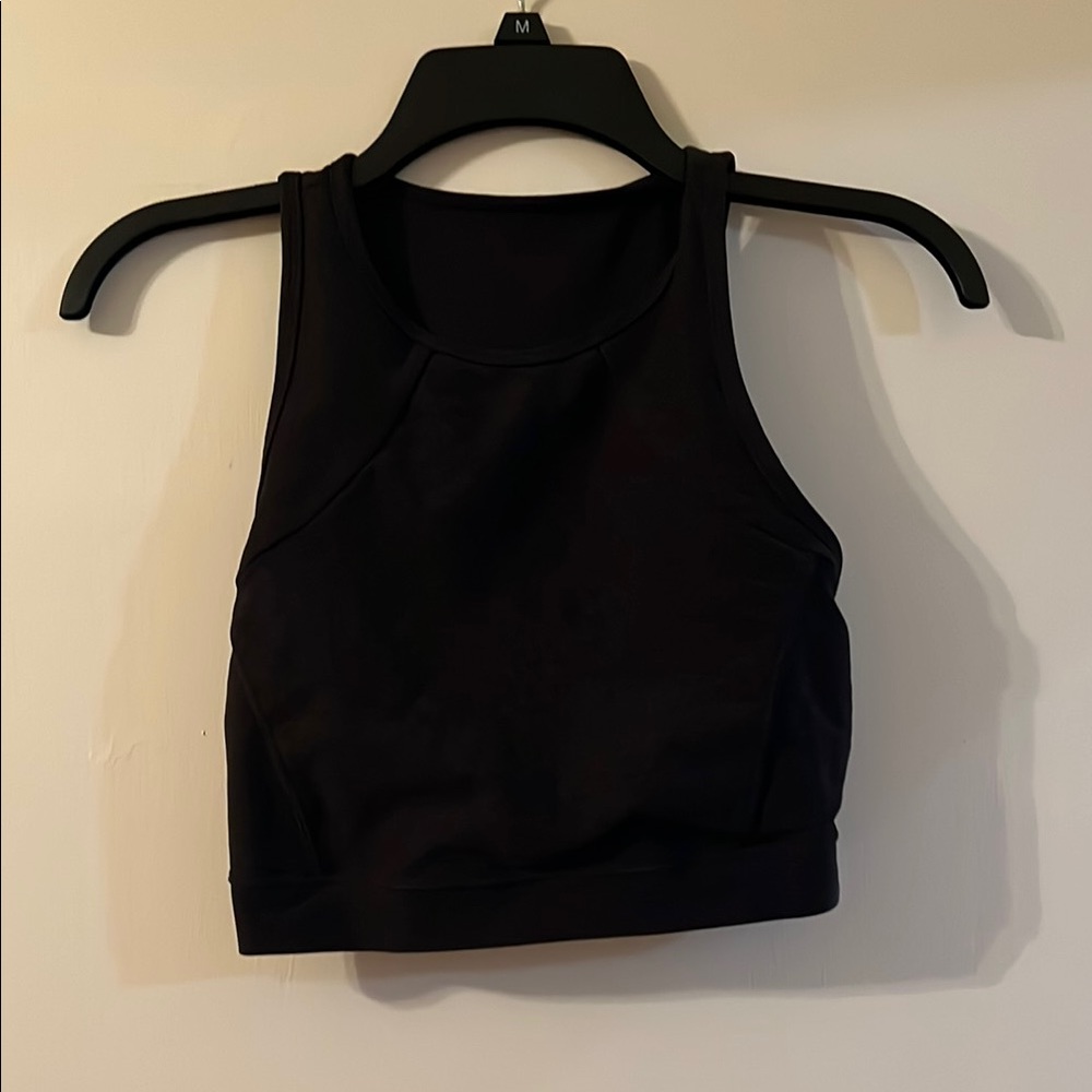 Black Long Line Sports Bra
